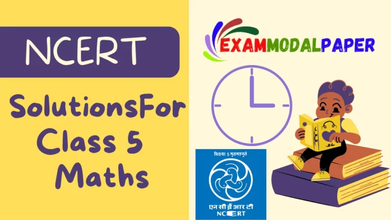 NCERT Solutions for class 5 Maths