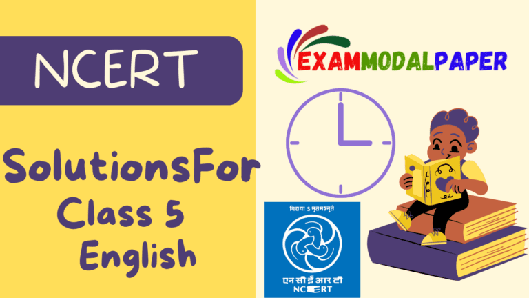 NCERT Solutions for class 5 English